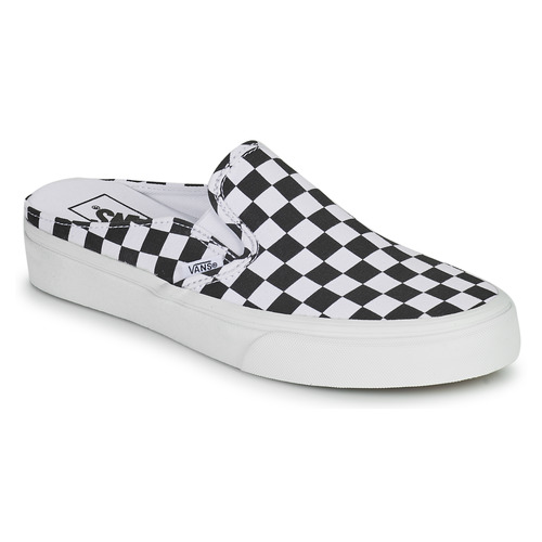 Schoenen Leren slippers Vans Classic Slip-On Mule Zwart / Wit