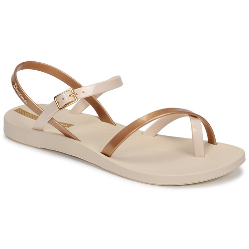 Schoenen Dames Sandalen / Open schoenen Ipanema Ipanema Fashion Sandal VIII Fem Beige / Goud