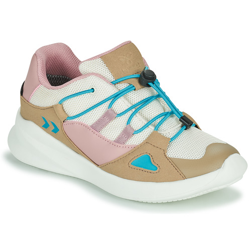 Schoenen Kinderen Lage sneakers hummel BOUNCE RUNNER TEX JR Beige / Roze