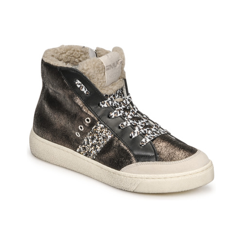 Schoenen Dames Hoge sneakers Meline CAR1425 Zwart