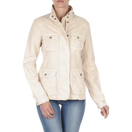 Textiel Dames Wind jackets Gant COTTON LINEN 4PKT JACKET Creme