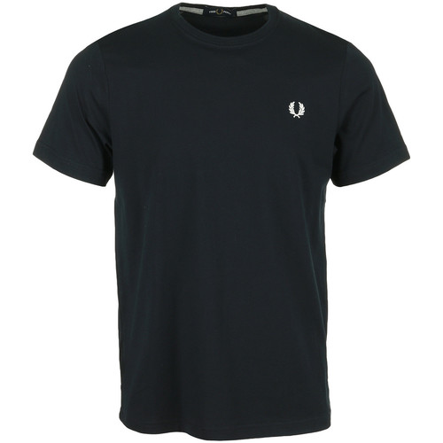 Textiel Heren T-shirts korte mouwen Fred Perry Crew Neck T-Shirt Blauw