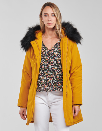 Textiel Dames Parka jassen Betty London PAPAKA Mosterd