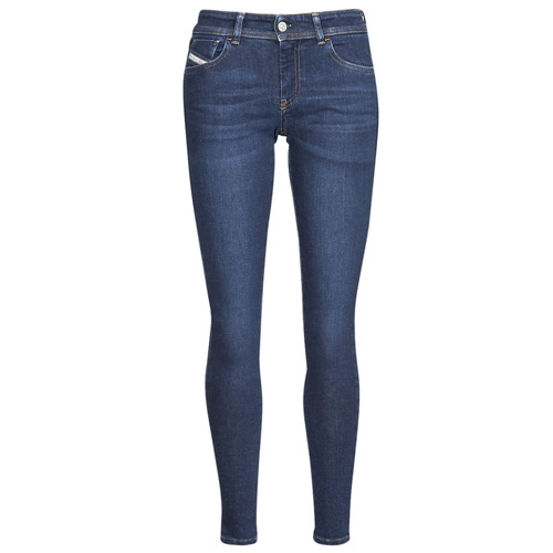 Textiel Dames Skinny Jeans Diesel 2018 SLANDY-LOW Blauw / Donker