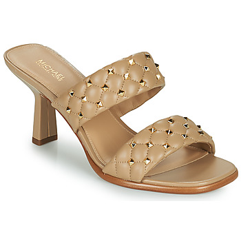 Schoenen Dames Leren slippers MICHAEL Michael Kors AMELIA MULE Camel