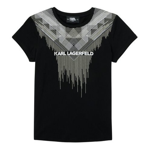 Textiel Meisjes T-shirts korte mouwen Karl Lagerfeld UNITEDE Zwart