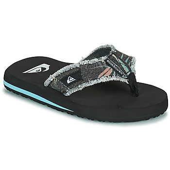 Schoenen Jongens Teenslippers Quiksilver MONKEY ABYSS YOUTH Zwart / Grijs