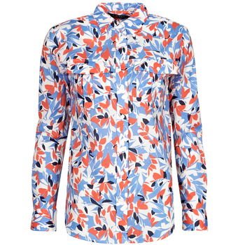 Textiel Dames Overhemden Lauren Ralph Lauren COURTENAY-LONG SLEEVE-BUTTON FRONT SHIRT Multicolour