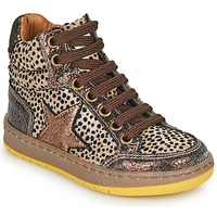 Schoenen Meisjes Hoge sneakers GBB SEPHY Bruin