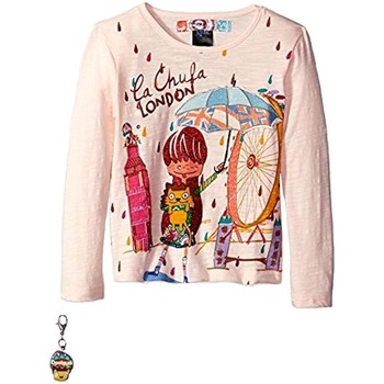 Textiel Meisjes T-shirts korte mouwen Desigual  Roze