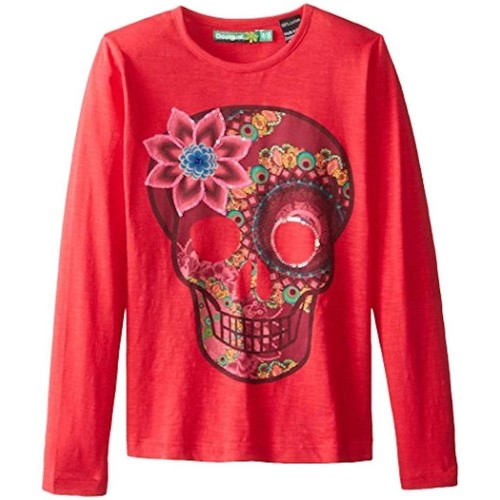 Textiel Meisjes T-shirts korte mouwen Desigual  Roze