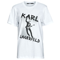 Textiel T-shirts korte mouwen Karl Lagerfeld KARL ARCHIVE OVERSIZED T-SHIRT Wit