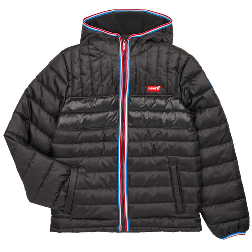 Textiel Jongens Dons gevoerde jassen Levi's COLORBLOCK PUFFER Zwart