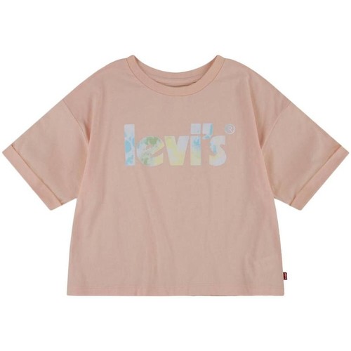 Textiel Meisjes Polo's korte mouwen Levi's  Roze