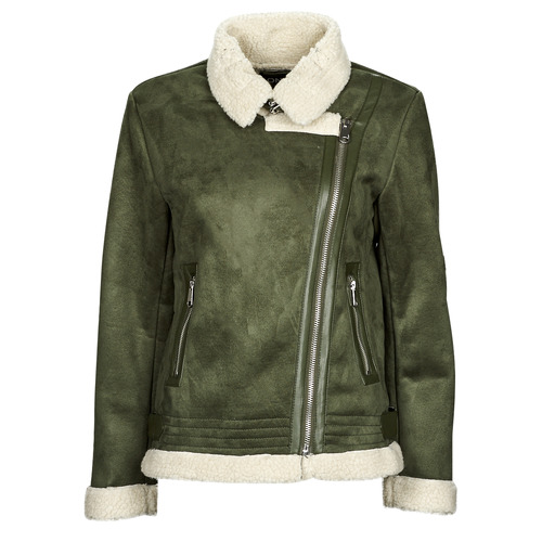 Textiel Dames Leren jas / kunstleren jas Only ONLDIANA BONDED AVIATOR JACKET CC OTW Kaki