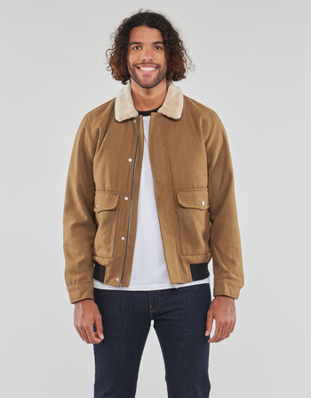 Textiel Heren Wind jackets Jack & Jones JJTOM WOOL BOMBER Cognac