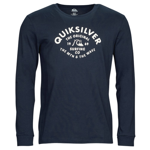 Textiel Heren T-shirts met lange mouwen Quiksilver SCRIPT TALK LS Marine