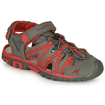 Schoenen Kinderen Outdoorsandalen Kangaroos Osato Grijs / Rood