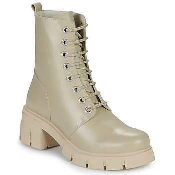 Schoenen Dames Enkellaarzen Betty London POLLINA Beige