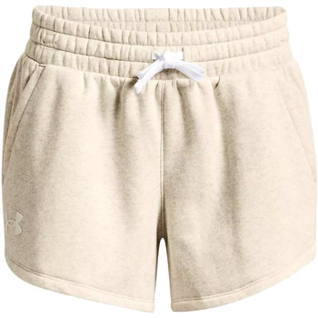 Textiel Dames Korte broeken Under Armour Rival Fleece Short Beige