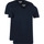 Textiel Heren T-shirts & Polo’s Garage 2-Pack Basic T-shirt Bio V-Neck Donkerblauw Blauw