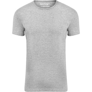 Textiel Heren T-shirts & Polo’s Garage Stretch Basic Grijs O-Hals Grijs