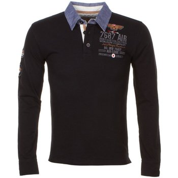 Textiel Heren Polo's lange mouwen Harry Kayn Polo manches longues homme CORIDOR Zwart