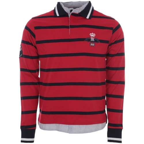 Textiel Jongens Polo's lange mouwen Harry Kayn Polo manches longues garçon ECALAORI Rood