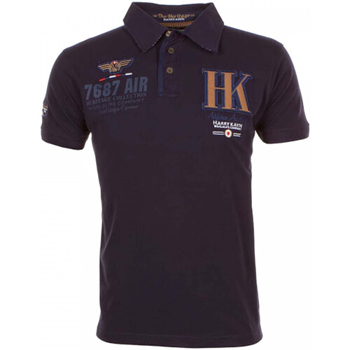 Textiel Jongens Polo's lange mouwen Harry Kayn Polo manches longues garçon ECAYN Marine