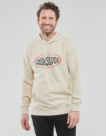 Textiel Heren Sweaters / Sweatshirts Quiksilver IN CIRCLES HOODIE Wit / Geel / Zwart