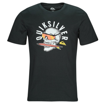 Textiel Heren T-shirts korte mouwen Quiksilver QS ROCKIN SKULL SS Zwart / Wit