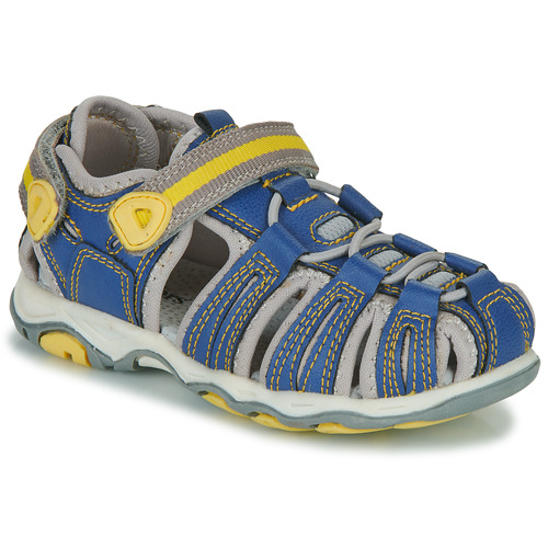 Schoenen Kinderen Outdoorsandalen Kickers KAWA Blauw / Geel