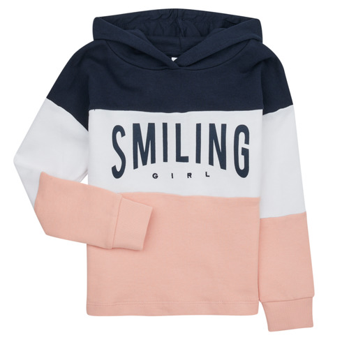 Textiel Meisjes Sweaters / Sweatshirts Name it NKFTARLIE LS SWEAT Roze / Wit / Marine