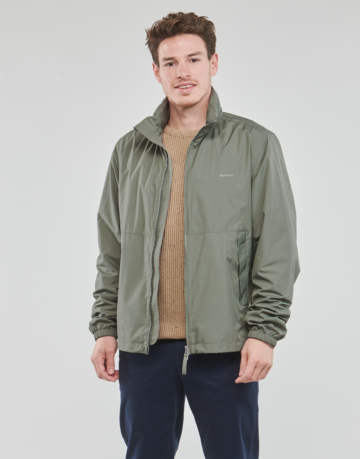 Textiel Heren Wind jackets Gant LIGHT WINDSHIELDER Kaki