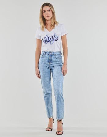 Textiel Dames Straight jeans Liu Jo PANT STRAIGHT FIT Blauw