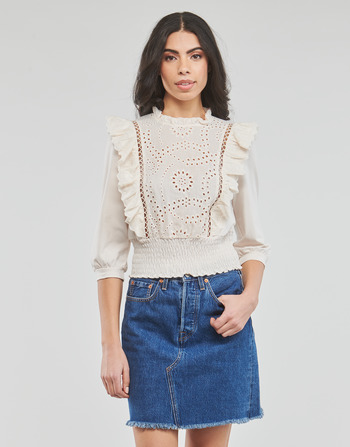 Textiel Dames Tops / Blousjes Morgan TIRILOK Beige