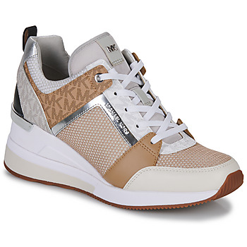 Schoenen Dames Lage sneakers MICHAEL Michael Kors GEORGIE TRAINER Camel / Beige / Zilver