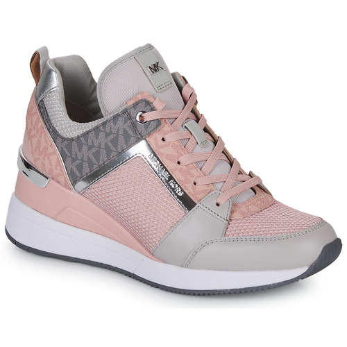 Schoenen Dames Lage sneakers MICHAEL Michael Kors GEORGIE TRAINER Roze / Grijs / Zilver