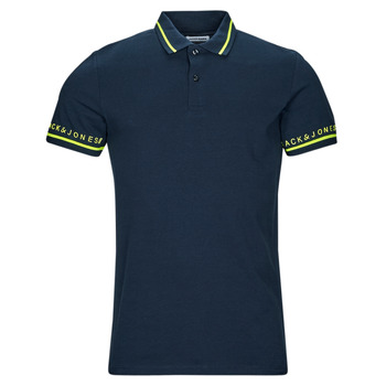 Textiel Heren Polo's korte mouwen Jack & Jones JJGLOBUS POLO SS Marine