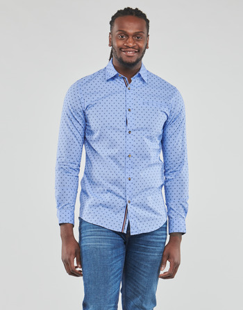 Textiel Heren Overhemden lange mouwen Jack & Jones JJETREKOTA DETAIL SHIRT LS Blauw