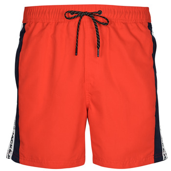 Textiel Heren Zwembroeken/ Zwemshorts Jack & Jones JPSTFIJI JJSWIM TAPE Rood