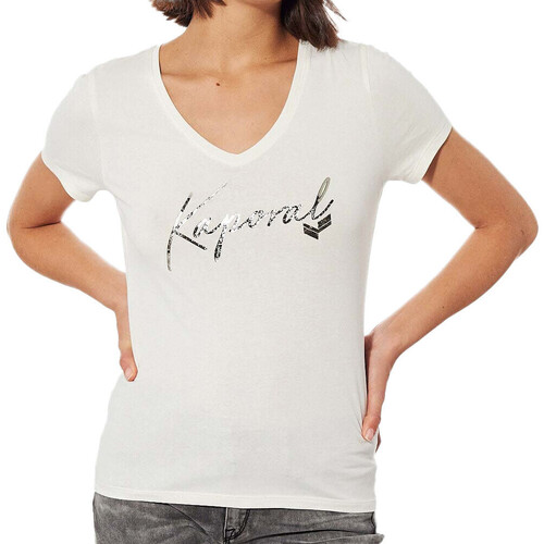 Textiel Dames T-shirts & Polo’s Kaporal  Wit