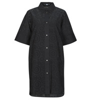 Textiel Dames Korte jurken Karl Lagerfeld BRODERIE ANGLAISE SHIRTDRESS Zwart