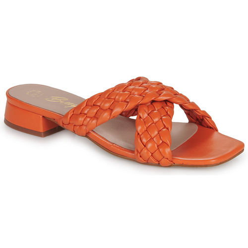 Schoenen Dames Leren slippers Betty London RACHEL Oranje