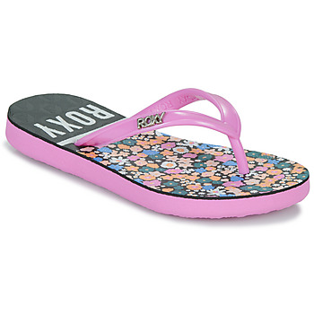 Schoenen Meisjes Teenslippers Roxy RG VIVA STAMP II Marine / Roze