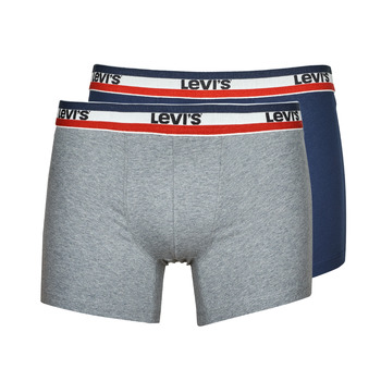 Ondergoed Heren Boxershorts Levi's MEN SPRTSWR PACK X2 Marine / Grijs