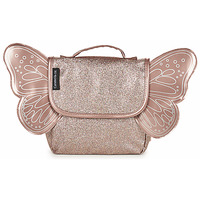 Tassen Meisjes Schooltassen CARAMEL & CIE BUTTERFLY BAG GLITTERS Roze