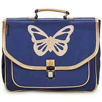 Tassen Meisjes Schooltassen CARAMEL & CIE CARTABLE 38 CM PAPILLON BLEU Marine