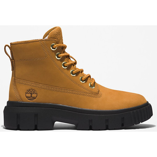 Schoenen Dames Enkellaarzen Timberland Greyfield leather boot Bruin