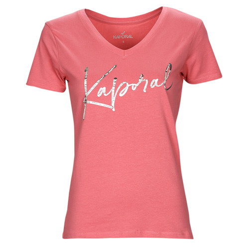 Textiel Dames T-shirts korte mouwen Kaporal JAYON ESSENTIEL Roze